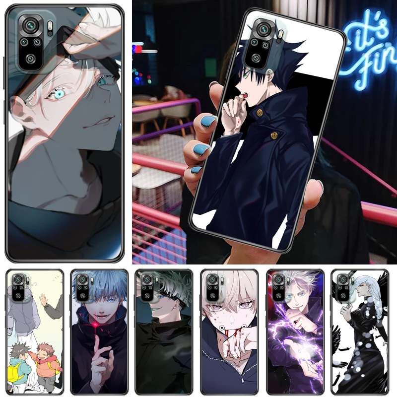 

Jujutsu Kaisen Yuji Itadori Fushiguro Megumi Satoru Gojo Sukuna Phone Case For Xiaomi Redmi Note 10T 5G 10S 10X 10 Funda Cases