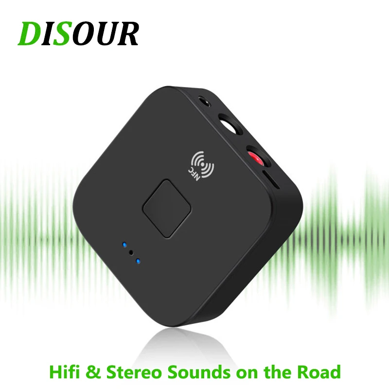 Аудио ресивер DISOUR RCA NFC 5 0 Bluetooth 3 мм Aux разъем|Адаптеры и брелки USB/Bluetooth| |