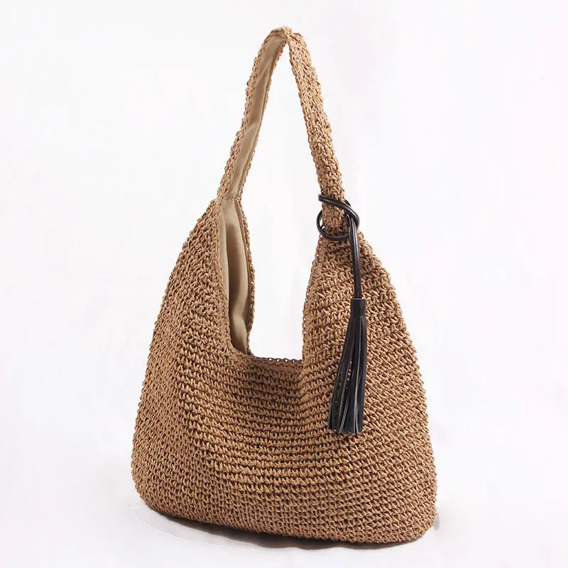 

Beach Rattan Bag Women New Elegant Straw Bag Bolsos Mujer De Marca Famosa 2020 Bolso Paja Bolso Playa Designe Luxury Handbags