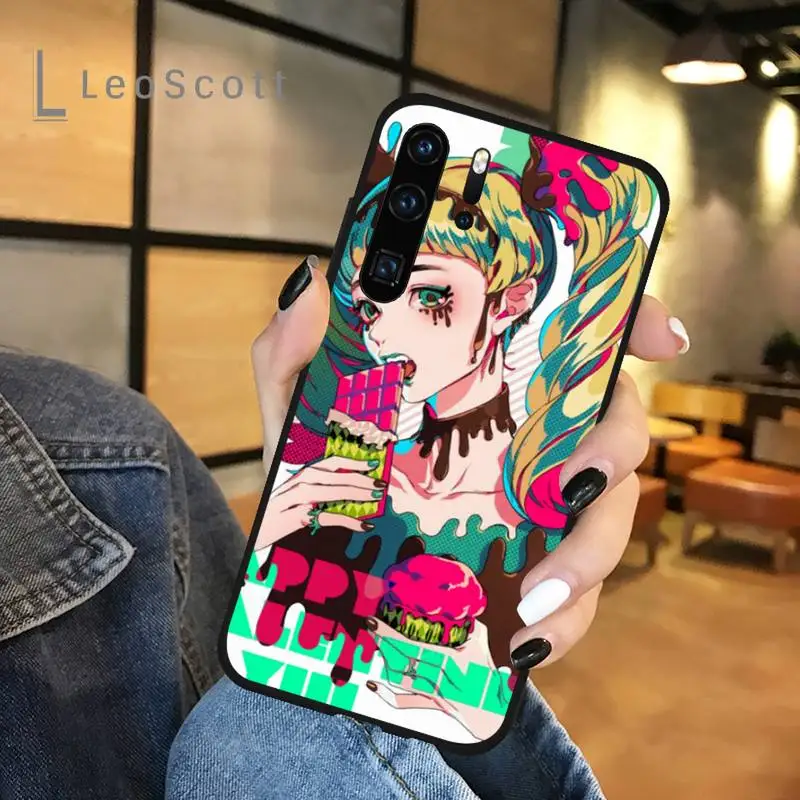 

Fashion cool trend girl illustration Phone Case For Huawei honor Mate P 9 10 20 30 40 Pro 10i 7 8 a x Lite nova 5t