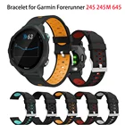 Ремешок для умных часов, 20 мм, силиконовый браслет для Garmin Forerunner 245, 245 м, 645 музыка, vivomove 3 HR, спортивные часы