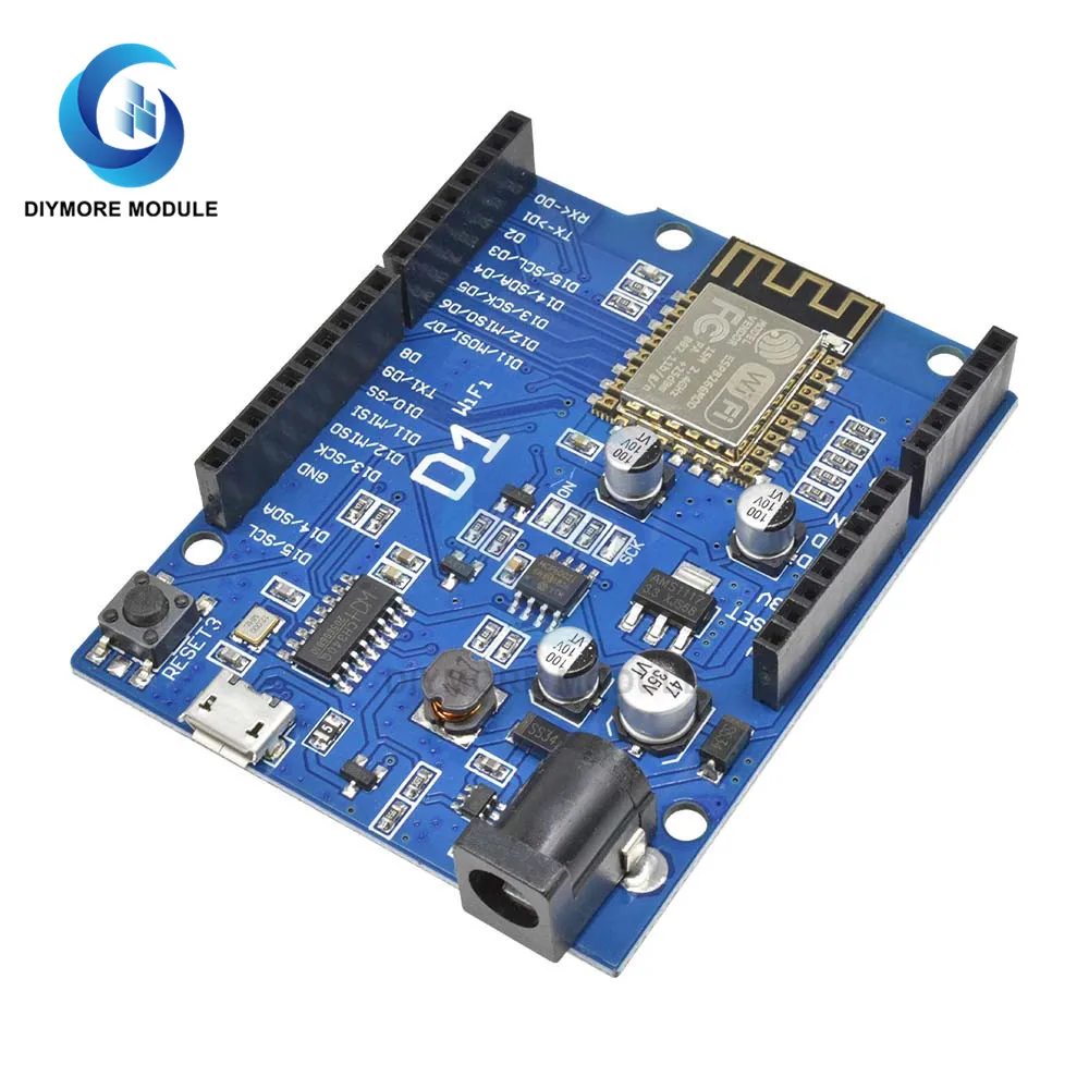 ESP 12E WeMos D1 UNO R3 CH340 CH340G Wi Fi макетная плата на основе ESP8266 щит Смарт электронных