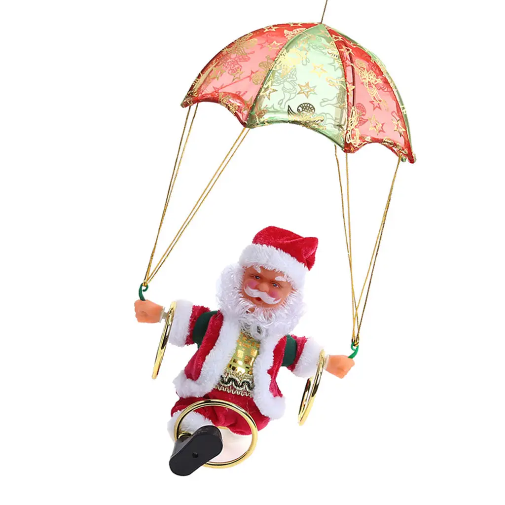 

Santa Claus Toy Electric Parachute Creative Christmas Tree Hanging Ornament