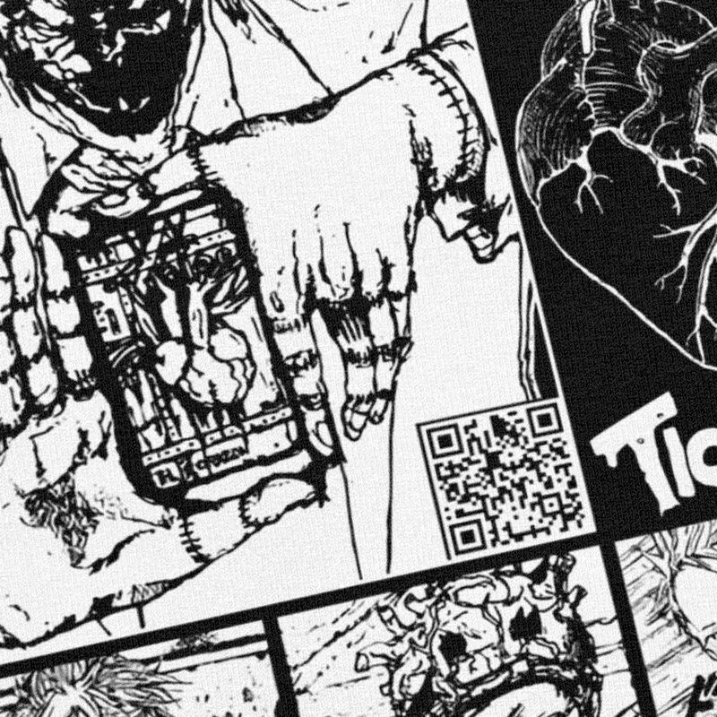 Мужская футболка с коротким рукавом Dorohedoro El Hearts хлопковая Футболка принтом манга