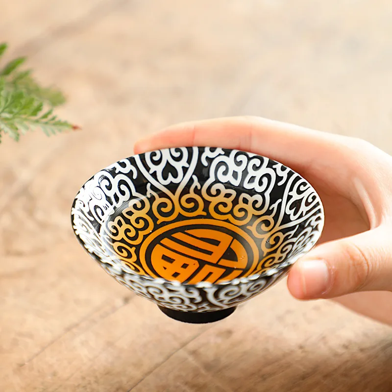 Классическая черная керамическая чайная чашка китайские чашки кунг фу личные