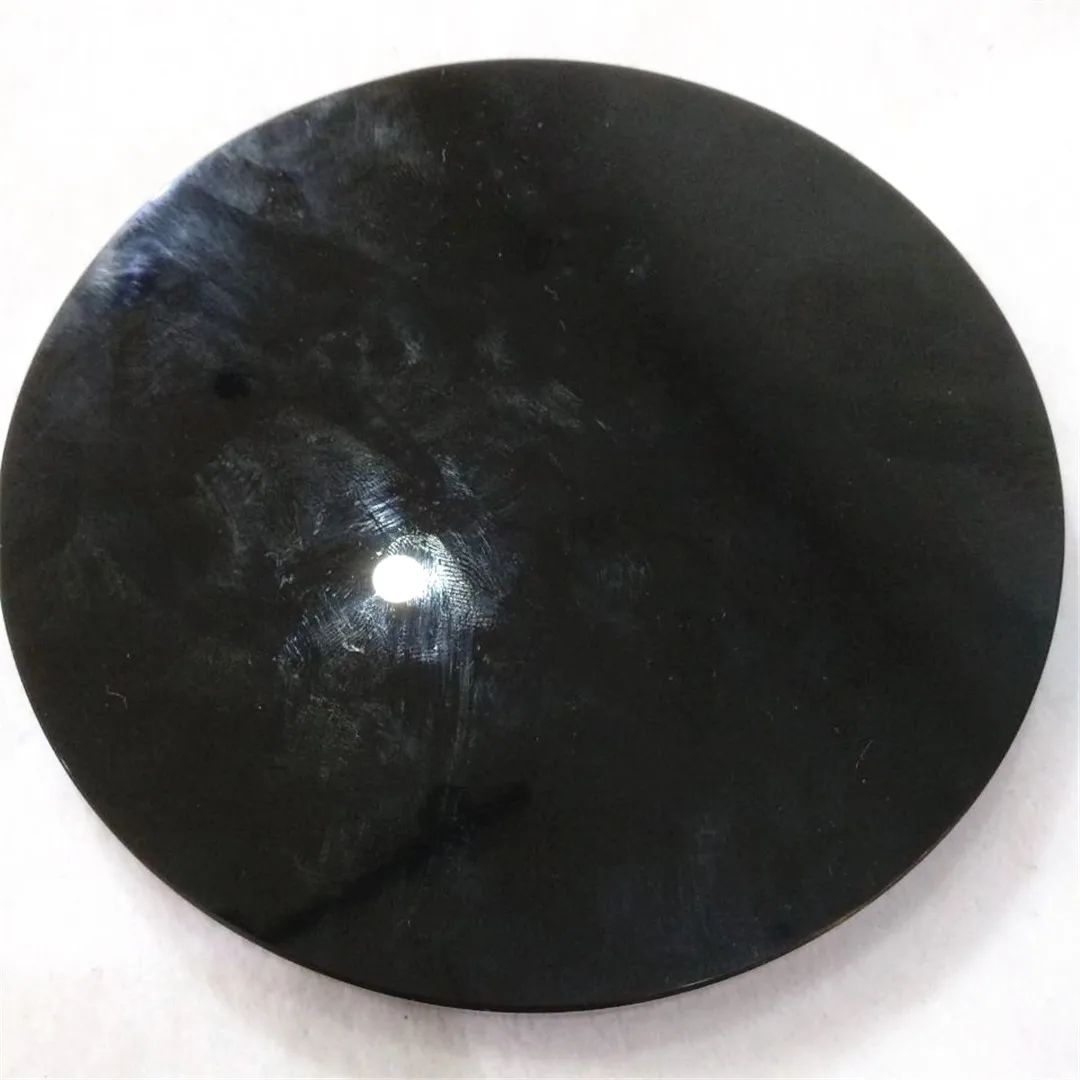 

Hot !!! 8-20cm 100% natural quartz crystal stones black obsidian disk stone slice quartz plate for home decor reiki gifts