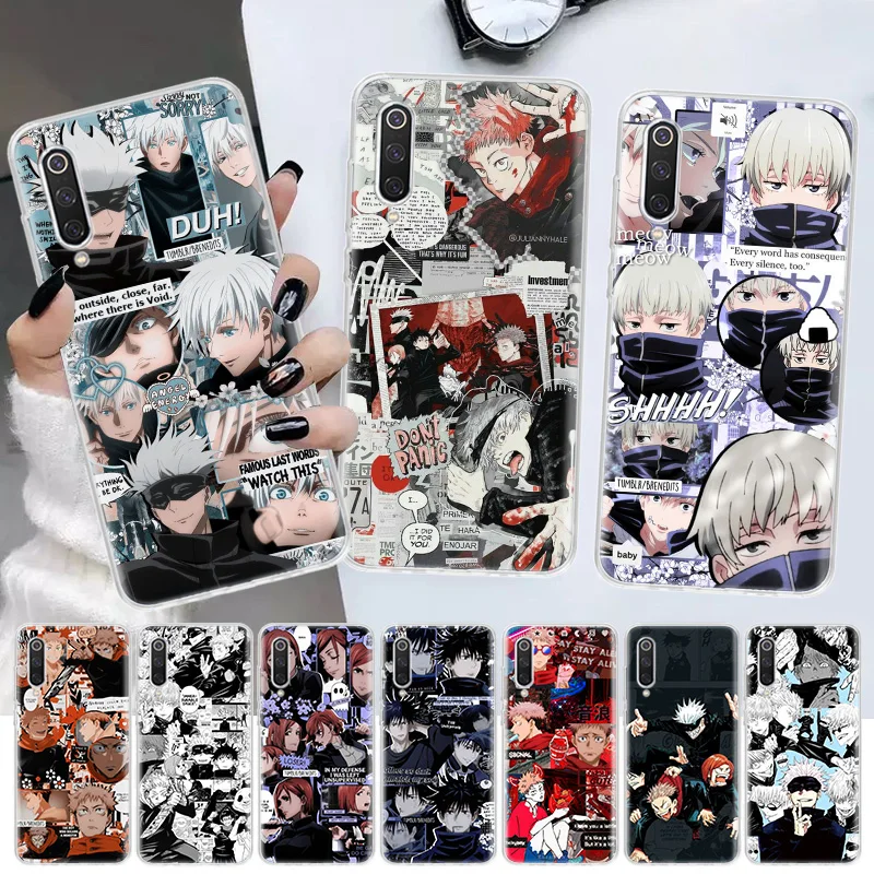 

Jujutsu Kaisen Anime Manga Soft Phone Case For Xiaomi Redmi Note 10 10S 9 9S 8 7 8T 11S 11T 11 Pro 9A 9T 9C 8A 7A Shell Cover