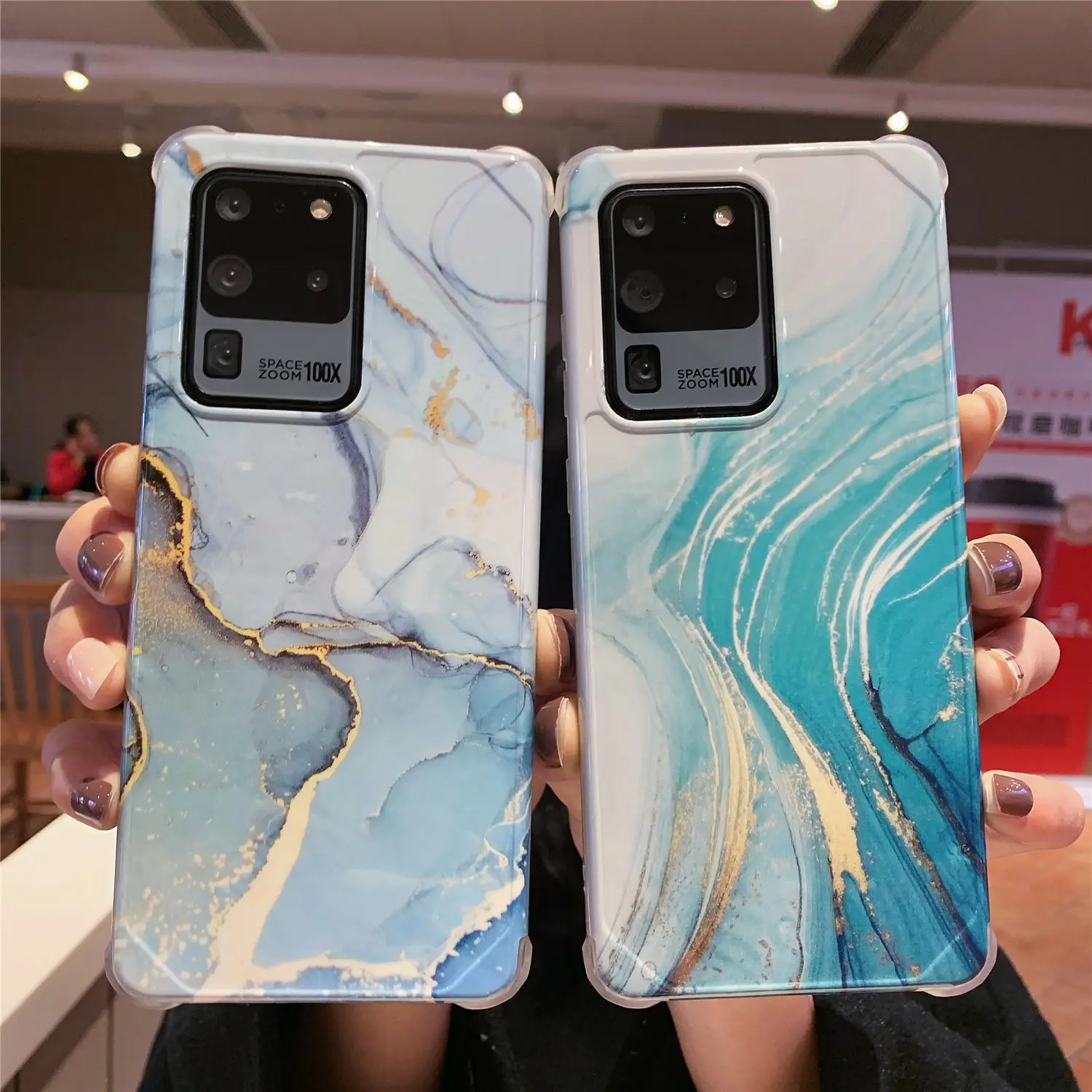 Для Samsung Galaxy S20 Fe Примечание 20 Ультра противоударный мрамор трещины покрытие