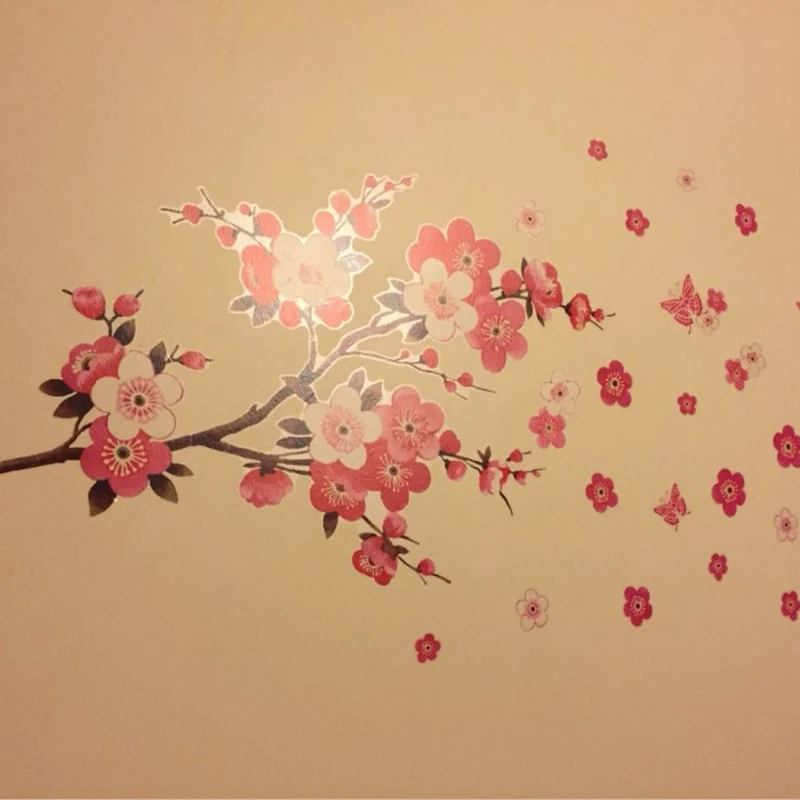 Настенная Наклейка цветочный узор домашний декор красивая фотография сделай сам