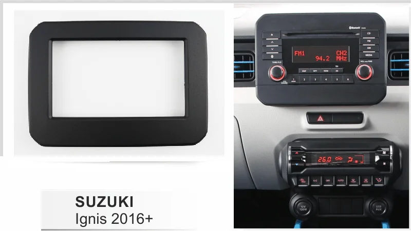 Двойная Din Автомобильная радиопанель Fascia ДЛЯ SUZUKI Ignis 2016 + комплект для приборной
