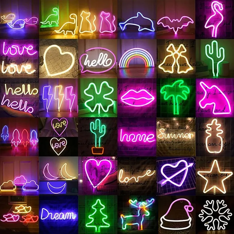 Светодиодный подвесной неоновый светильник Love 520 неоновая вывеска лампа для