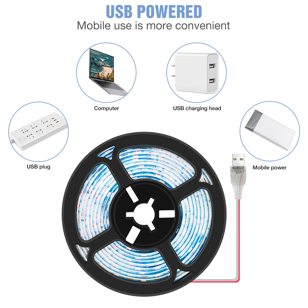 Светодиодный с полным спектром для выращивания растений светильник USB Фито расти