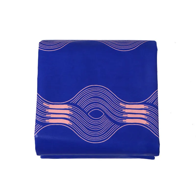 Модный Синий принт 100% хлопок африканская Нигерия Анкара ткань настоящий воск