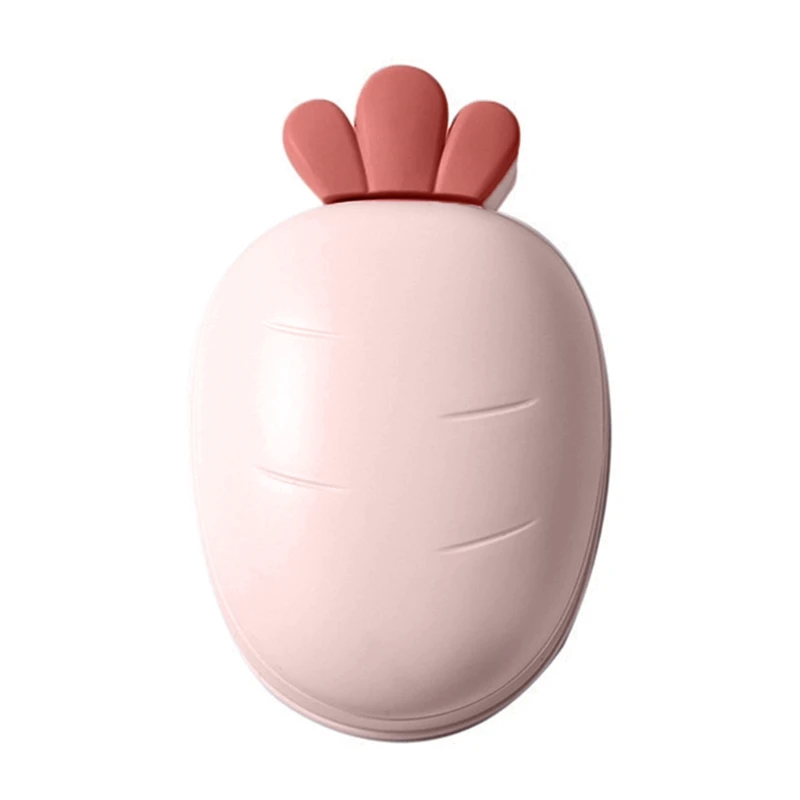 

MXLB Portable Carrot Soap Box Bathroom Dish Plate Case Soap Rack Home Shower Travel Hiking Holder Container