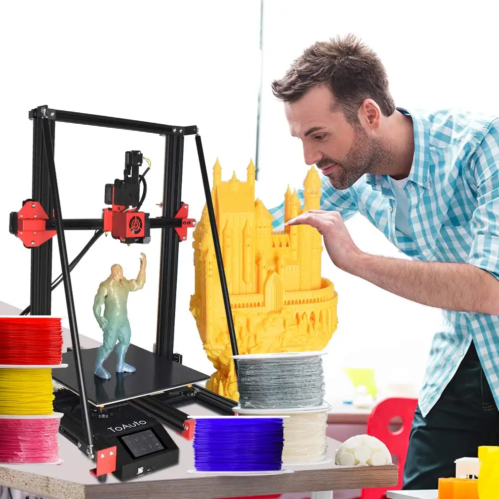 3D Printer Kit Pyramid A1.1 Titan Direct Drive, Silent Mainboard Touch Screen for Creative Artist, DIY Makers & School Use