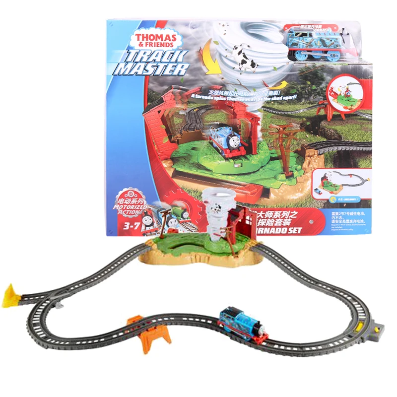 

Thomas & Friends Track Master Twisting Tornado Set Diecast Car Trackmaster Railway Builder Electric Train Toys For Children