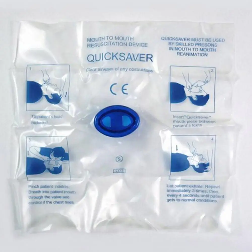 Disposable CPR Medial Emergency Mouth Breath Mask Face Shield Resuscitation Device First Aid Tool Quick Saver | Безопасность и