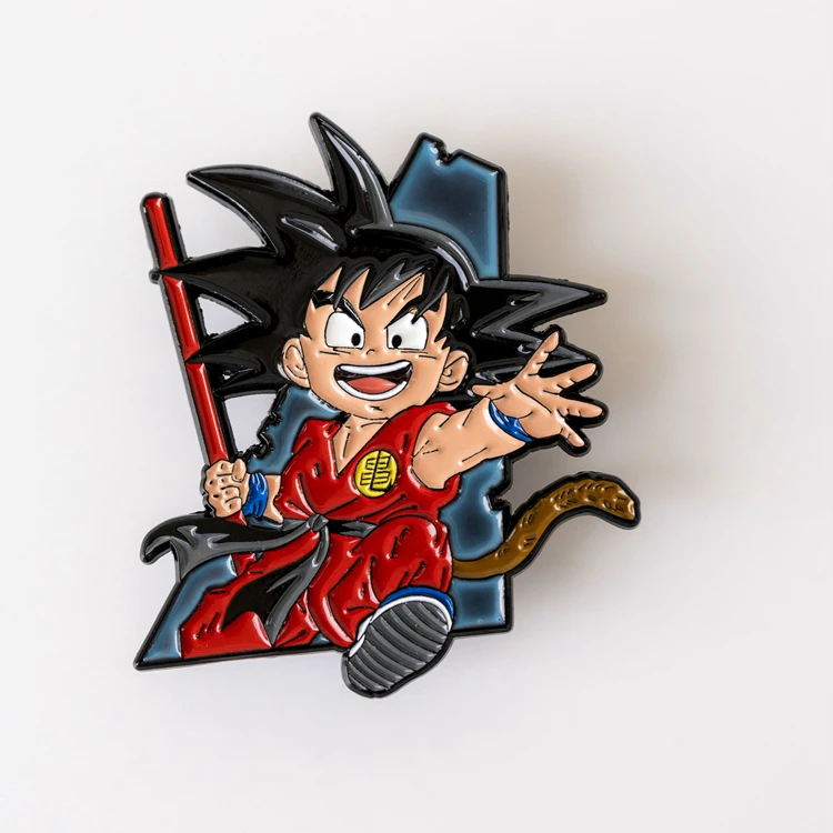 

Fanatic Dragon Ball Son Goku Figure Brooch Metal Badge Pin Hand-made Peripheral Ins Jewelry Trend Hanging Toys