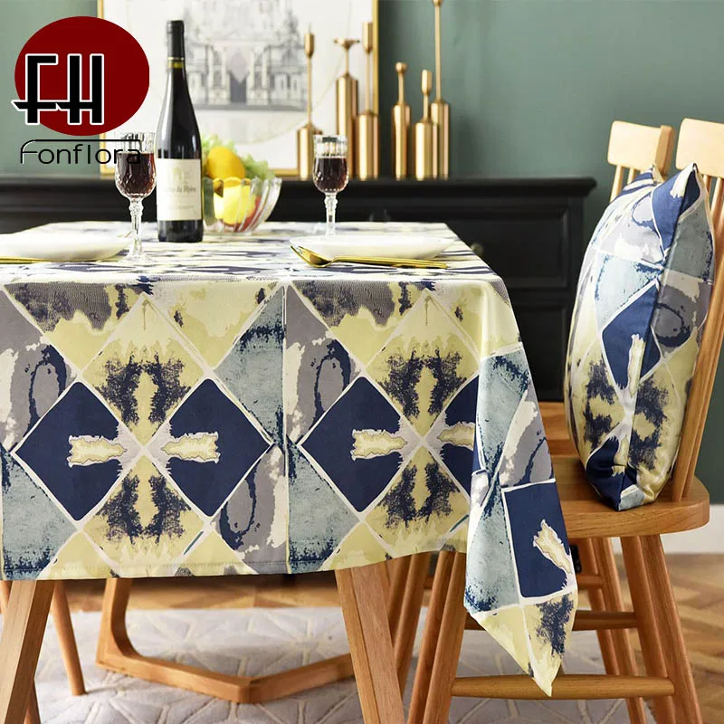 Водонепроницаемая скатерть в стиле барокко круглая квадратная для уживечерние
