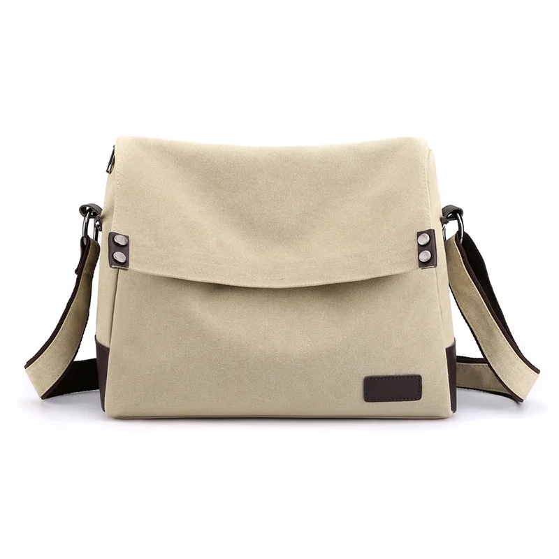 New Canvas male shoulder bags fashion Large cross body bag Casual Big crossbody bags for men 4 colors Man messenger bag