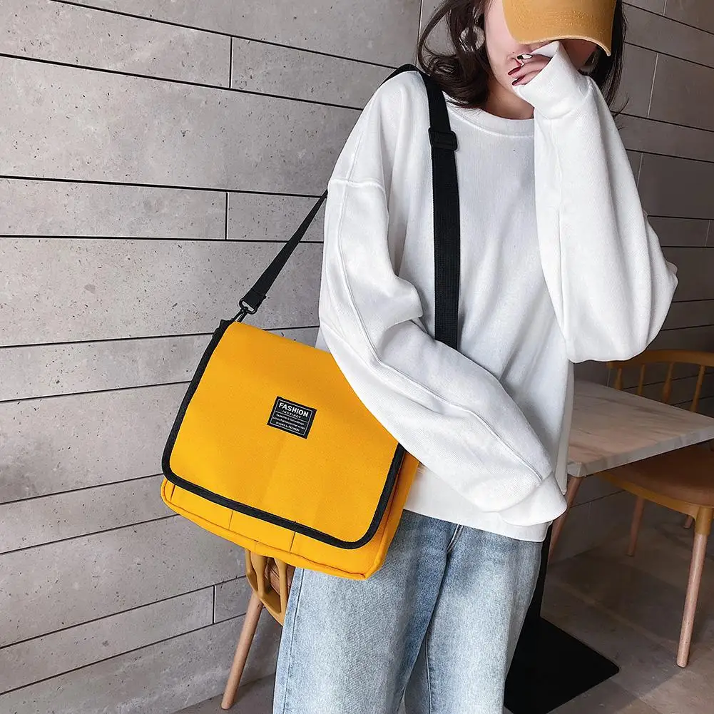 

New Fashion Handbags Portable Delicate Design Women Large Crossbody Bags Canvas Casual Multi-Pocket Shoulder Messenger Handbag