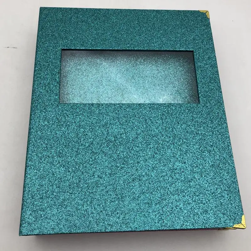 1 pcs green book Mikiwi Заказная упаковка блестящая бумага магнитная ресница книга с лотком ресницы, фирменная торговая марка логотип упаковочная коробка пустой чехол - Цвет: 1 pcs green book
