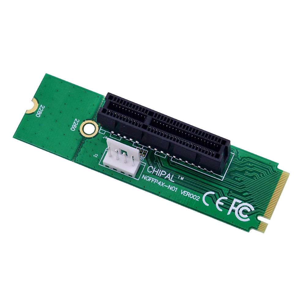 Преобразователь CHIPAL PCI E 4X 1X на NGFF M.2 карта передачи M2 M Key X4 X1 адаптер для PCIE 16X