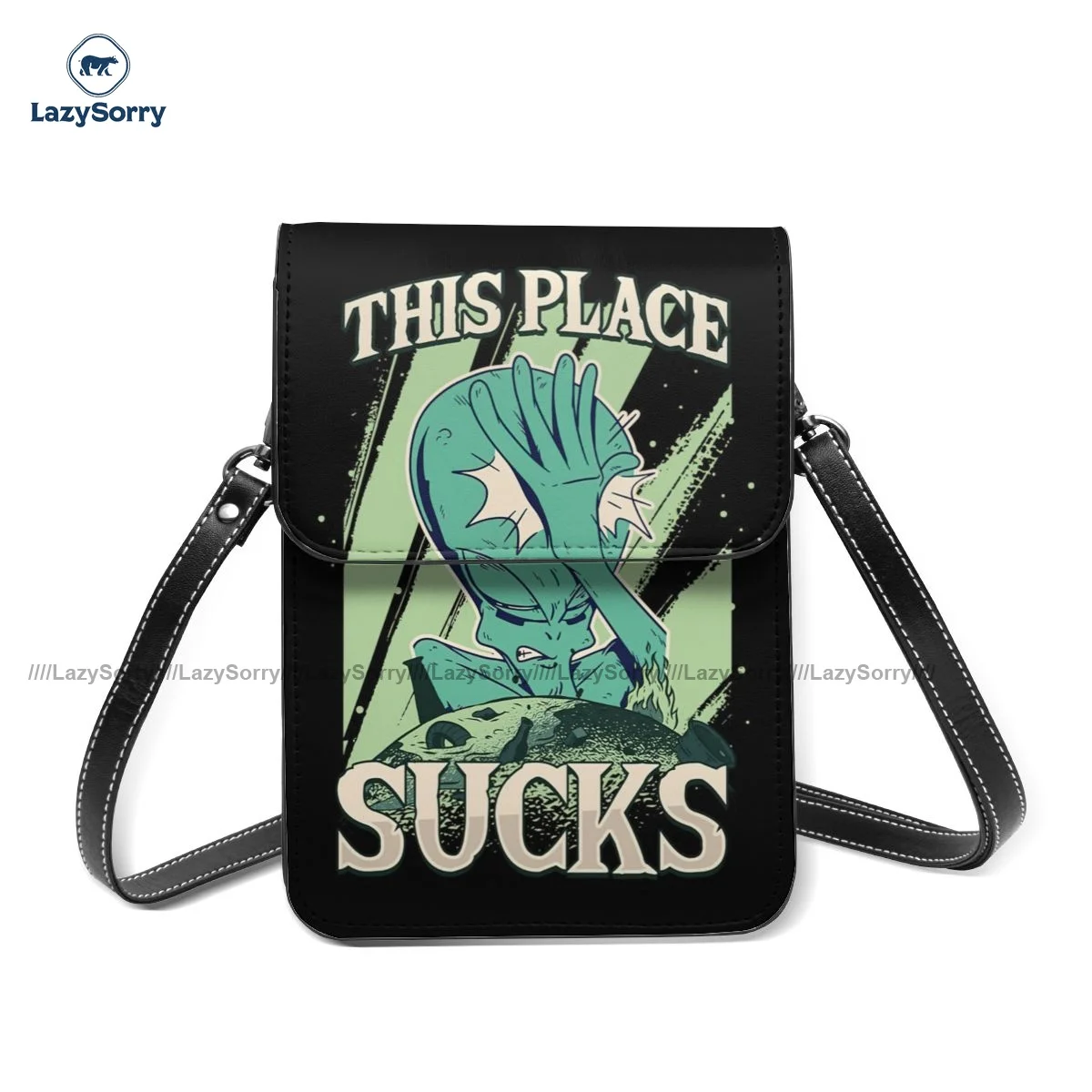 

Ufo Shoulder Bag Student Fashion Mobile Phone Bag Aesthetic Leather Outdoor Bags