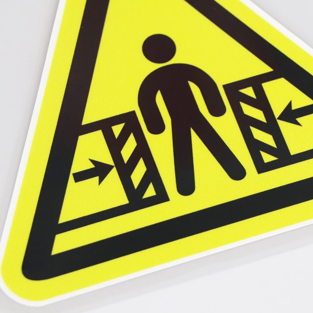 

YOJA 14.3X12.8CM Modern Car Sticker Cartoon Warning Pattern Vinyl Art Waterproof Decal 19A-0176