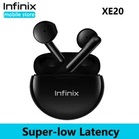 Global version infinix XE20 TWS True Wireless Bluetooth Earphone 60ms super low latency Dual Microphone Calls 30Hrs battery life
