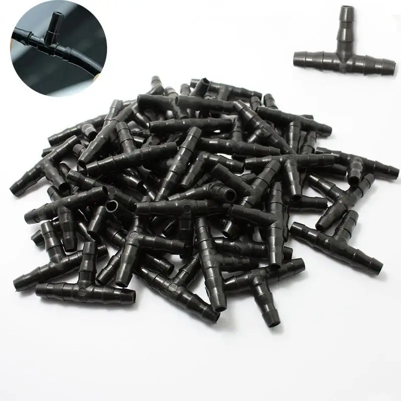 10 шт. замок Тройник Разъем 1/4 дюймовый шланг для сада соединитель газона разъем