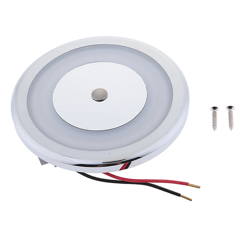 

106mm LED RV Trailer Boat Interior Ceiling Dome Light Touch Sensor Control