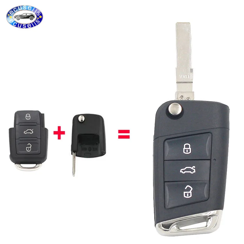 Модифицированный Стильный чехол для ключей Golf 7 брелок Volkswagen Seat Skoda|Ключ от авто| |
