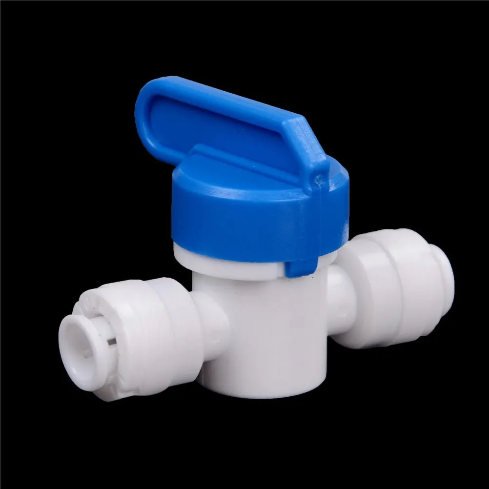 Hot Sale 1/4&quot - PE Pipe Fittings Hose Quick Connection Ball Valve Water Reveser Osmosis Aquarium System | Обустройство дома