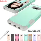 Противоударный Гибридный резиновый чехол для Samsung Galaxy S8, S9, S10 Plus, S10E, Note 8, Note 9