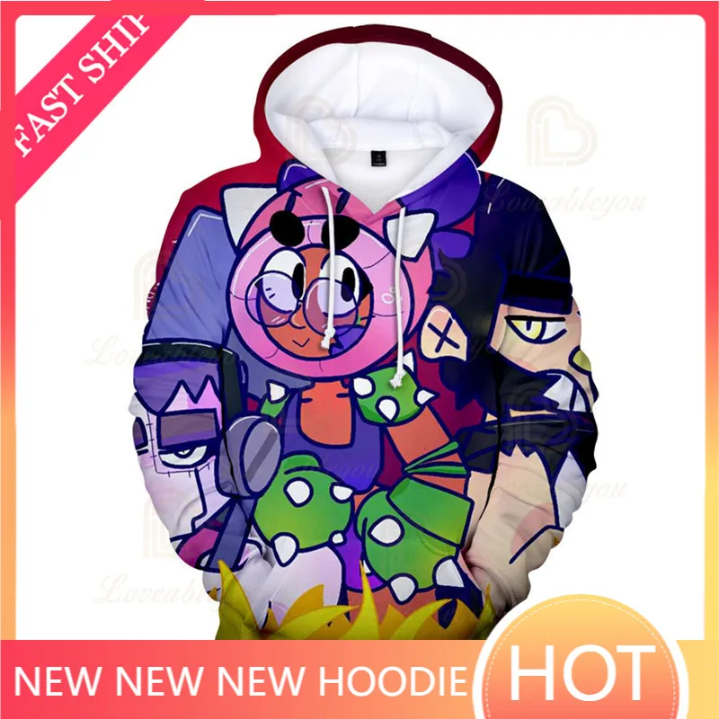 

Browlings Max Sandy and Star,Cartoon Tops Baby Mr.P 8 To 19 Years Kids Sweatshirt Shooter Game MAX 3D Hoodie Boys Girls Clothes