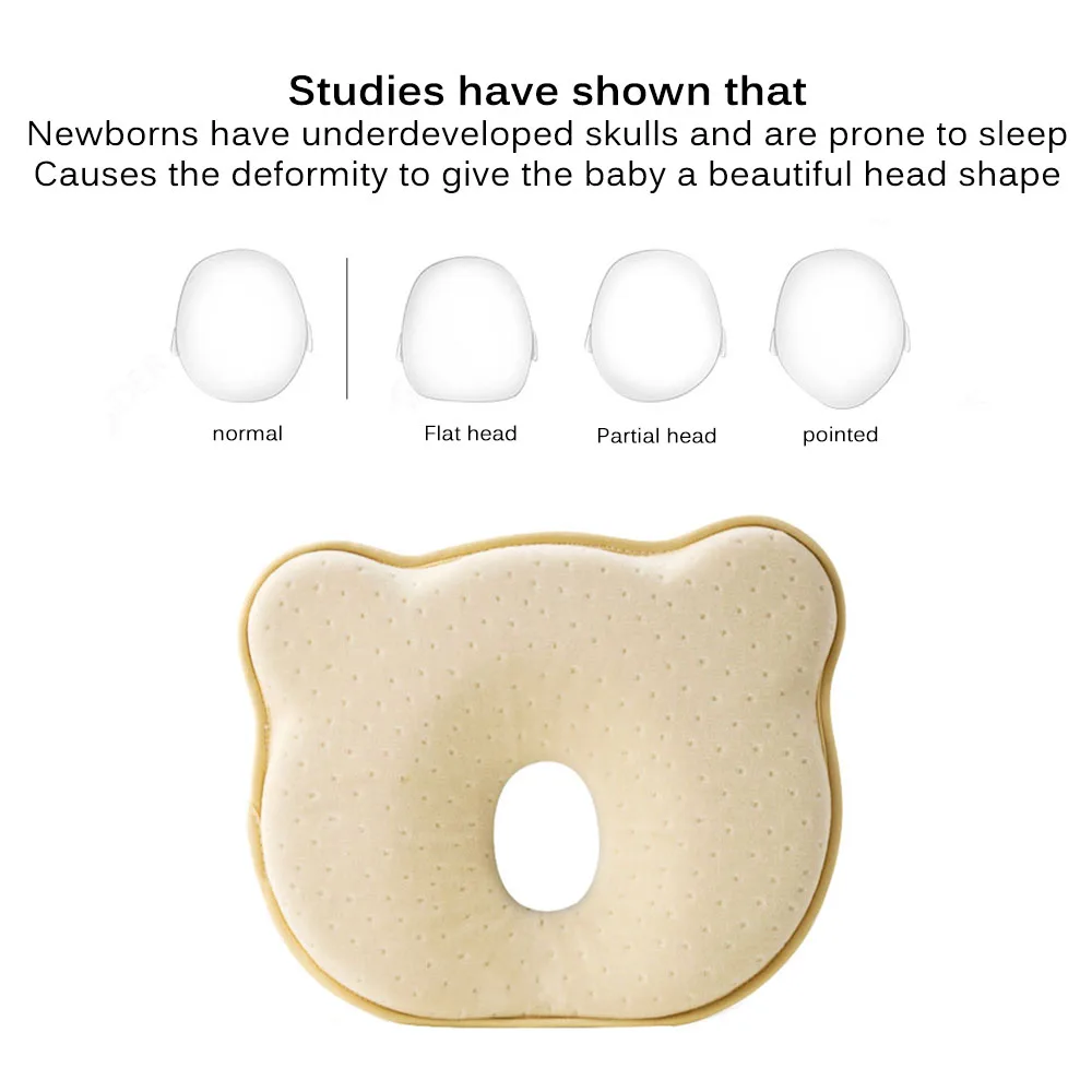 

Anti Flat Head Baby Pillow Newborn Memory Foam Infant Baby Head Cushion Support Anti Shaping Pillow For Baby Neck Subject