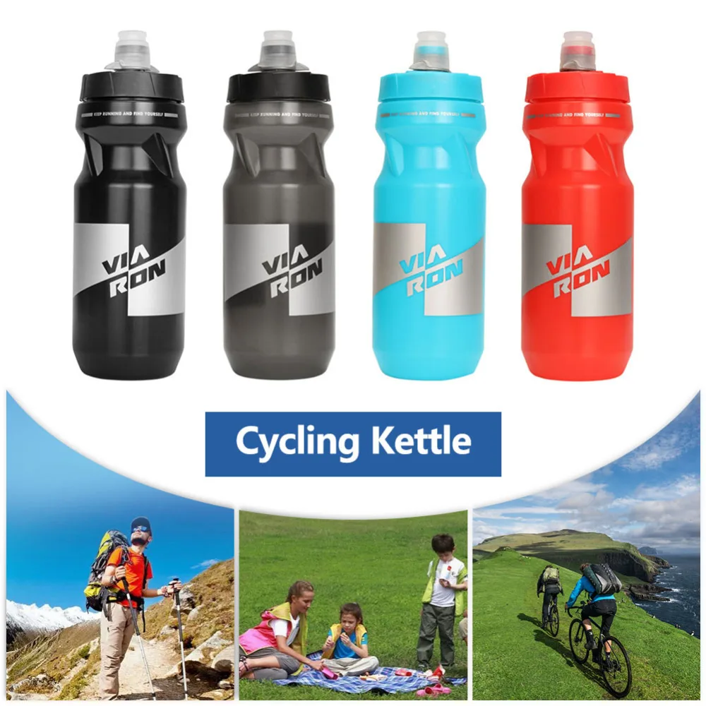 

610ml Bike Bottle Sports Squeeze Water Bottle 21 oz BPA Free Push/Pull Cap for Outdoor Sports Fitness Cycling Hiking Accessory