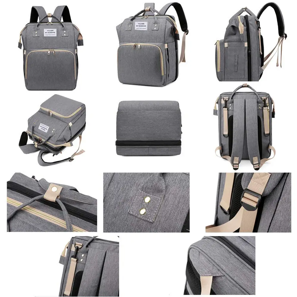 Сумка для подгузников с индивидуальной вышивкой рюкзак люлька съемная складная