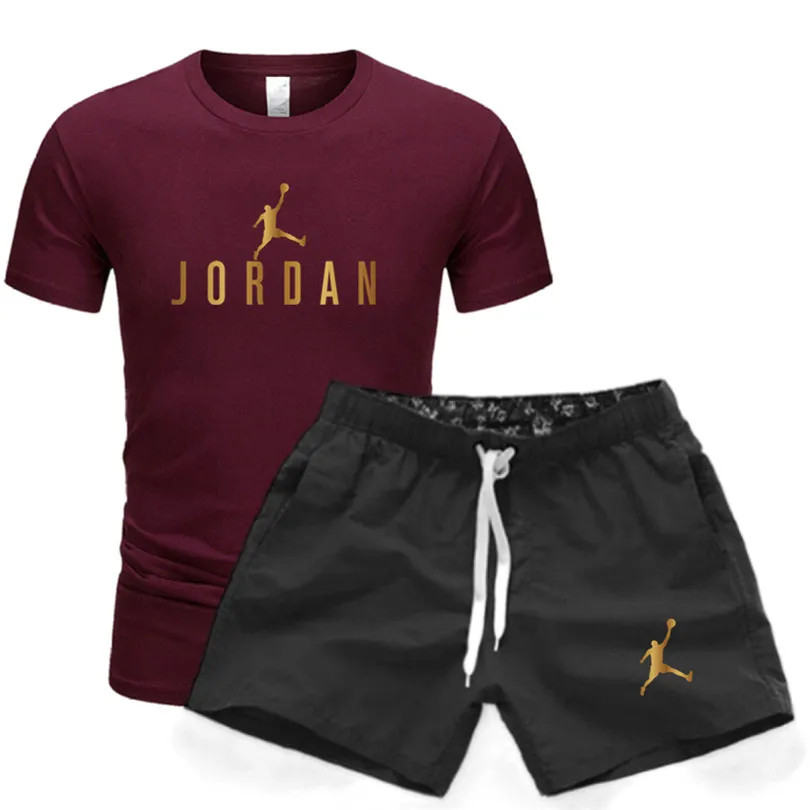 

Jordan 23 - Men's Sweatshirt and Shorts Set Casual Cotton T-shirt and Shorts Sportswear Summer New 2021