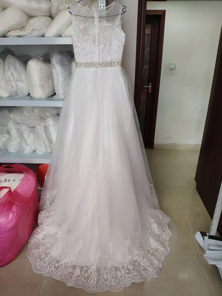Fansmile Новое Vestidos de Novia винтажное бальное свадебное платье из фатина 2021 принцесса