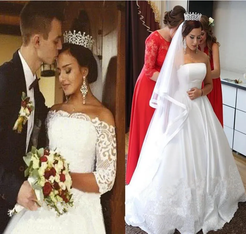 

Женское кружевное свадебное платье It's yiiya, белое винтажное платье с запахом, длинными рукавами и шлейфом на лето 2021