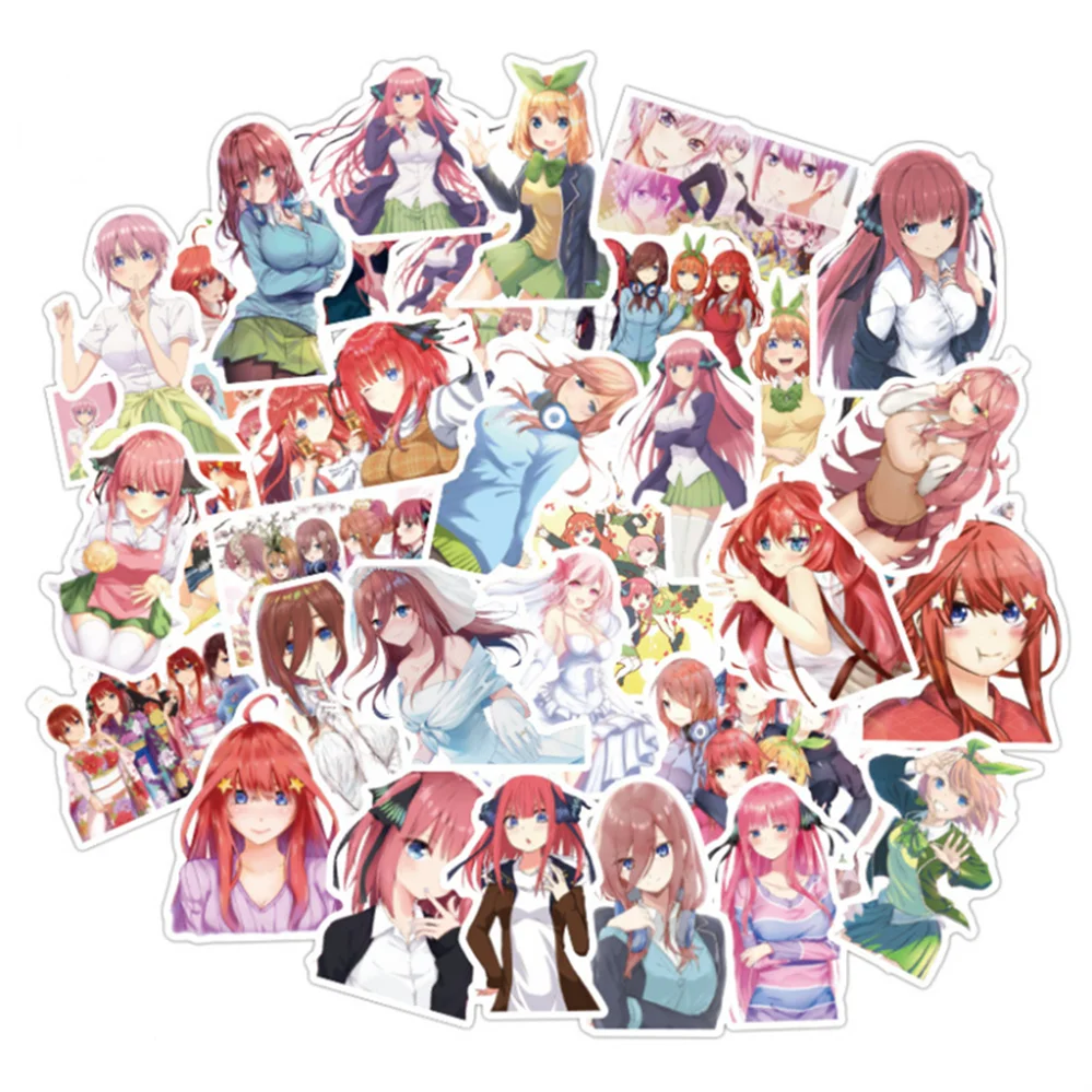 

10/30/50PCS Anime Cute Pretty Sticker Girl Toy Skateboard Suitcase Helmet Notebook Waterproof Cartoon Graffiti Sticker Wholesale