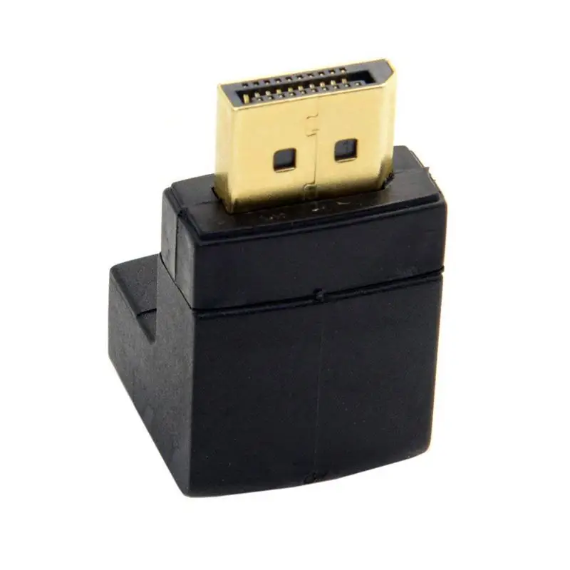 90 градусов вверх угловой DP DisplayPort папа к женскому удлинительному адаптеру |