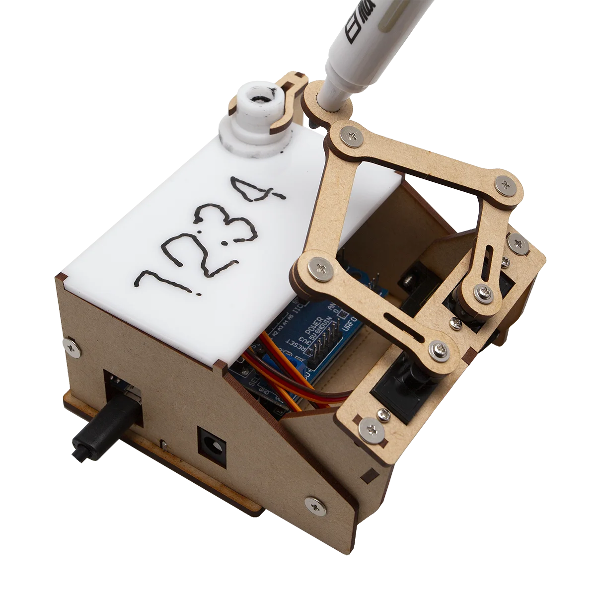 Для Arduino Новые плотные часы маленькие дешевые модель двигателя деревянная
