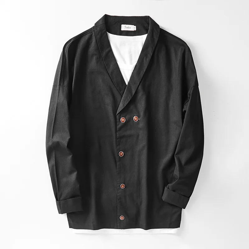 

2020 New Autumn Men's Jacket Cotton Casual Men's Coats Single-breasted GB2095
