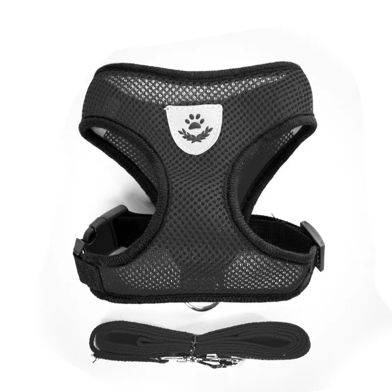 Поводок для собак чихуахуа мопса маленьких средних нейлоновые сетчатые шлейки