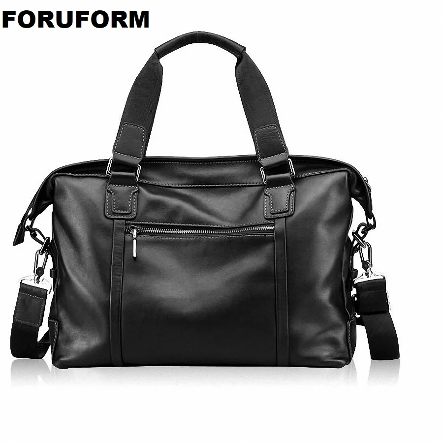 Men's Genuine Leather Bag Briefcase Office Bags For Men Leather Laptop Bag Shoulder Bags Fashion Male Luxury Handbag