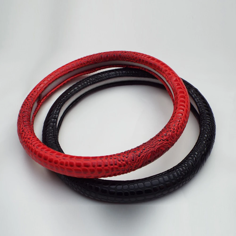 Универсальный чехол на руль из искусственной кожи с рисунком под кожу крокодила