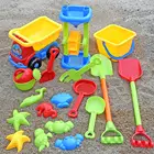 Формовочные игрушки для песка, детские летние пляжные игрушки, песочный игровой набор с замком, морские животные, формочки и инструменты для песка (случайный цвет)